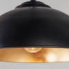 Industrialna lampa wisząca Colman COLMAN-BL do jadalni czarny złoty