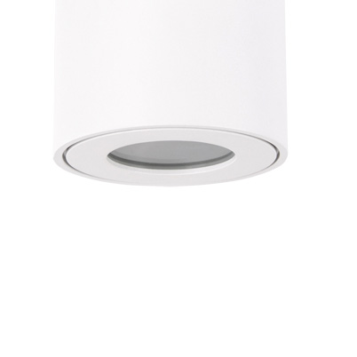 Zewnętrzna LAMPA sufitowa ZORBA DWL 03954 Ideus metalowa OPRAWA tuba outdoor IP54 biała