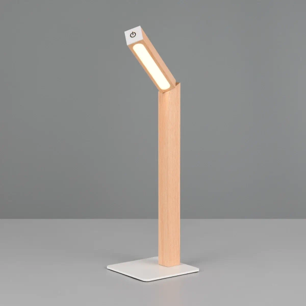Drewniana lampa stołowa SKIP R55951135 LED 2W 3000K drewniany biały