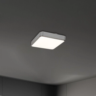 Sufitowa LAMPA plafoniera WOLIMIR 2982 Rabalux metalowa OPRAWA plafon LED RGB 22W 3000K - 6000K kwadratowy IP44 chrom