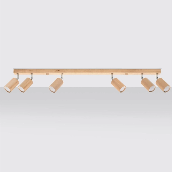 Regulowana lampa natynkowa SL.1043 ekologiczna drewniana