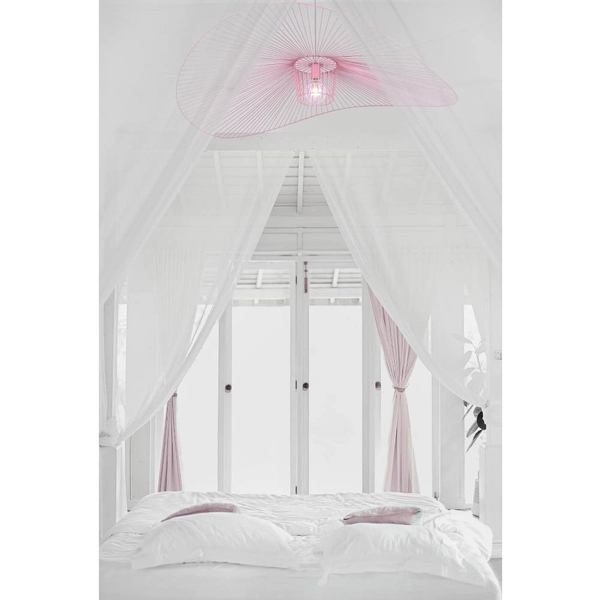 Wisząca LAMPA loft KP-21 RÓŻOWY Kaja druciany ZWIS nad łóżko