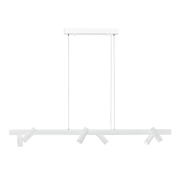 Lampa ścienna Yabu 5064 Shilo rurka punktowa tuba do jadalni biała