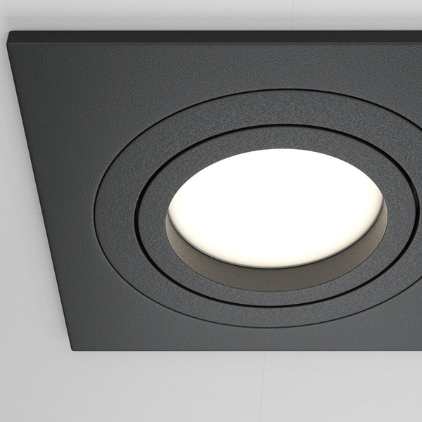Wpuszczana lampa sufitowa Atom DL024-2-02B spot czarny
