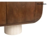 Szafka RTV PAGODA MM001501100410 brązowa beżowa drewno dekor marmuru 180cm