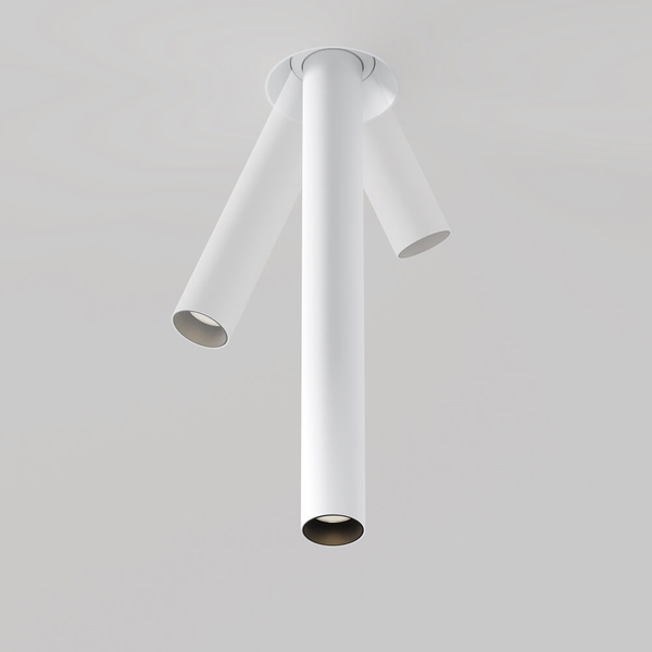 Sufitowa lampa podtynkowa Focus C140TRS-L300-7W3K-W LED 7W 3000K tuba biała