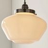 Lampa wisząca hampton L&-196174 Light& szkło mleczne nikiel