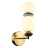 Kinkiet ceramiczny kamienie Evans WL-94981-1B-GD LED 12W 3000K złoty