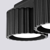 Lampa sufitowa ryflowana AURA czarna SL.1788 2xGx53 do jadalni