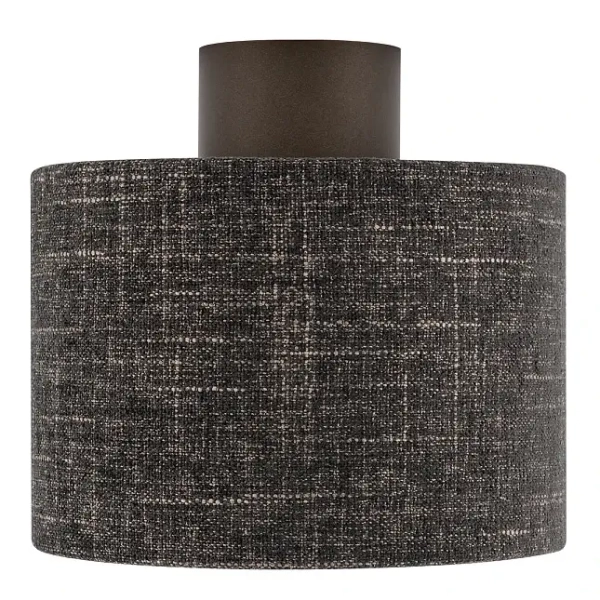 Okrągły plafon do salonu AMARELA 11657 tuba czarny