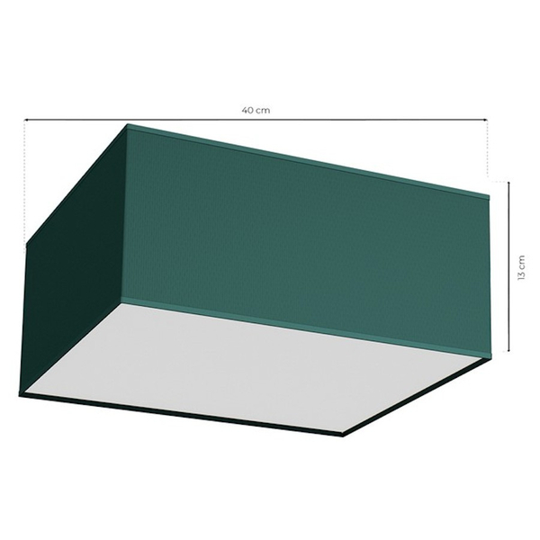 Kwadratowa lampa sufitowa VERDE MLP7874 Milagro plafon zielony