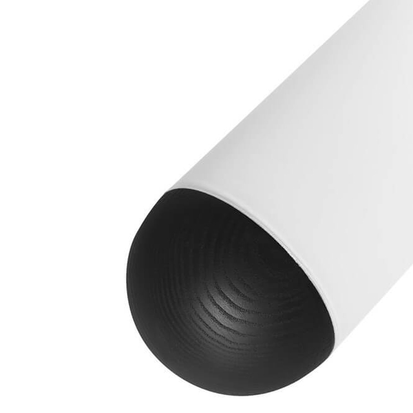 Wisząca lampa nad stół Funsui FNA122P0 tuba drewniana biała czarna