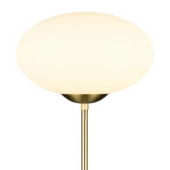 Podłogowa lampa salonowa FOMENTO 463100108 Trio bańka złoty biały
