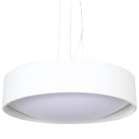 Lampa wisząca HUDSON LP-043/1P WH Light Prestige LED 36W 4000K metalowa oprawa zwis okrągły biały