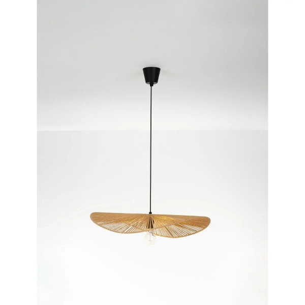 Wisząca lampa boho ANVOLTO LE45372 sznurek naturalny