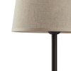 Lampka nocna z tkaninowym abażurem Chicago 5150 TK Lighting szara beżowa