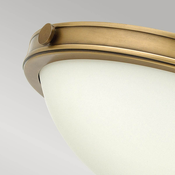 Przysufitowa lampa Collier HK-COLLIER-F-S Hinkley nad stół okrąg szkło mosiądz