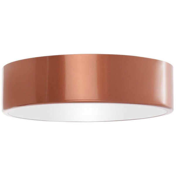 Okrągła lampa przysufitowa 137623620163 metalowa IP54 miedź