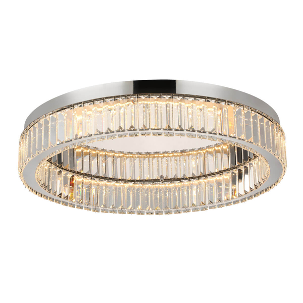 Lampa glamour sufitowa SPARK AZ5785 Azzardo LED 48W 3000K do salonu chrom