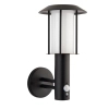 Elewacyjna lampa Tarrow 106467 LED 1,7W 3000K czujnik PIR IP44 czarna