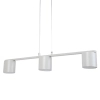 Lampa wisząca nad wyspę Mila 3 41356 do kuchni tubki szare beżowe