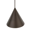 Zwieszana lampa salonowa CONO 10073 trójkątna brązowy