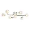 Kulista lampa sufitowa Reyna REY3450-04 szklana molekuły chrom