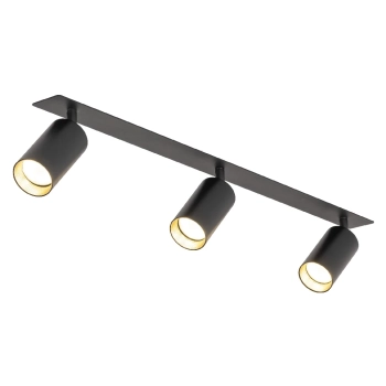 Loftowa lampa sufitowa Amis 10808 tubki na belce złoty czarny