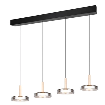 Lampa wisząca na belce CELESTE 354910432 Trio LED 28W 3000K czarny srebrny