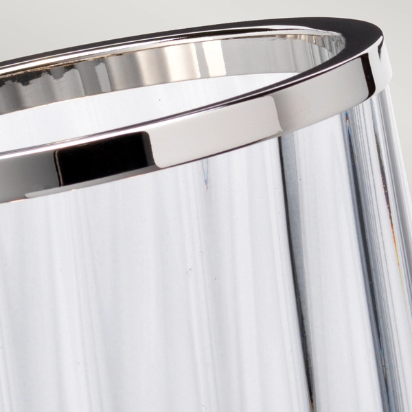 Lampa do salonu QN-ARNO-SMOKE-PN przydymiona srebrna