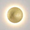 LAMPA sufitowa PLATILLO LP-8102/1C-12W GD Light Prestige okrągła OPRAWA metalowa moon LED 12W 3000K plafon  złoty