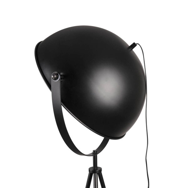Podłogowa lampa na trójnogu Matylda 327291 Polux kopuła czarna złota