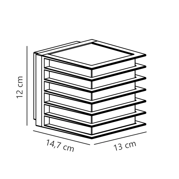 Elewacyjna lampa ścienna Fluctus 2318211003 IP44 czarny