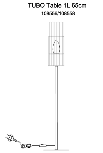 Lampka stołowa glamour Tubo 108558 Markslojd szklana srebrna