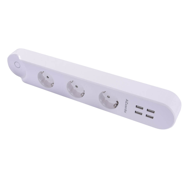 Potrójna listwa z gniazdkami POWER AZ3477 Azzardo wifi biały