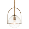 Lampa wisząca QN-SOMERSET-P-C-HB prosta kulista mosiądz