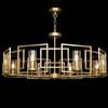 LAMPA wisząca BOWI H009PL-08G Maytoni metalowa OPRAWA szklane tuby ZWIS na łańcuchu złoty