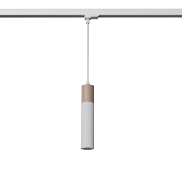 Zwisowa lampa nad stół do systemu 3-faz PABLO MYL.00169 drewniana biała