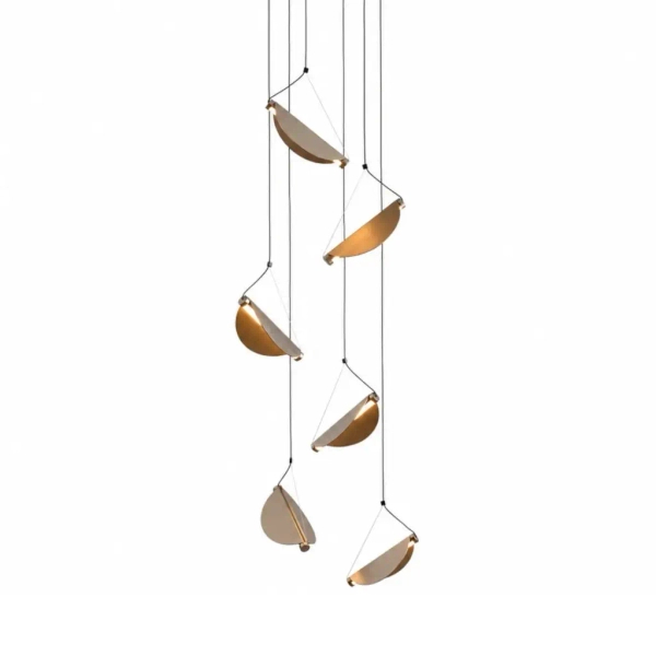 Wisząca lampa kaskada Nami ST-3602A-6 szara 6xLED 3000K 240cm z regulacją