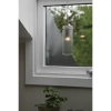 Szklana lampa zwisowa Tibia 109013 tubka żebrowana nikiel