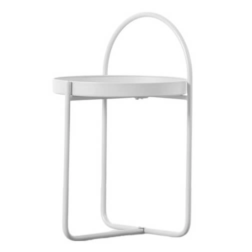 Metalowy stolik do salonu Melbury 5059413686818 biały