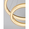 Metalowa lampa wisząca LANTELVO LE45393 LED 47W 2700-4000K ringi złote