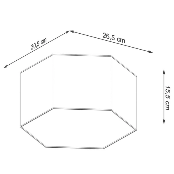 Minimalistyczna lampa sufitowa SL.1058 nad łóżko biała
