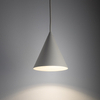 Stożkowa lampa zwieszana ZENITH 11455 jedwabisty szary