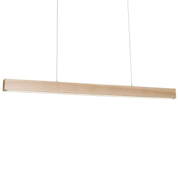 Liniowa lampa wisząca TIMBER MLP568 LED 18W 3000K do jadalni drewniana