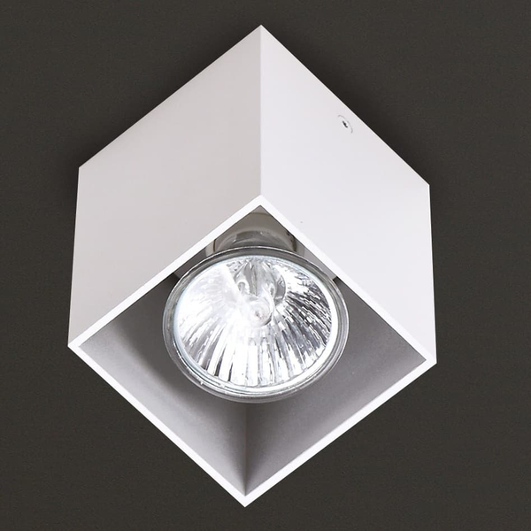 Oprawa sufitowa do sypialni PET SQUARE C0082 Maxlight metalowa biała