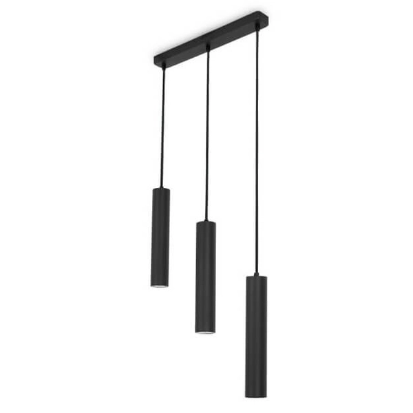 Lampa wisząca na belce Spoti ABR-ZLW3T-C Abruzzo sople czarna