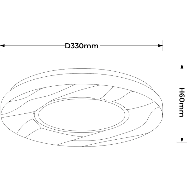 Plafon do salonu Tenaro LP-7312/1C-33 WH LED 16W 4000K gwiezdny pył biały