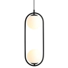 Lampa wisząca loft RIVA 1086H1 metalowy pierścień kule do kuchni białe