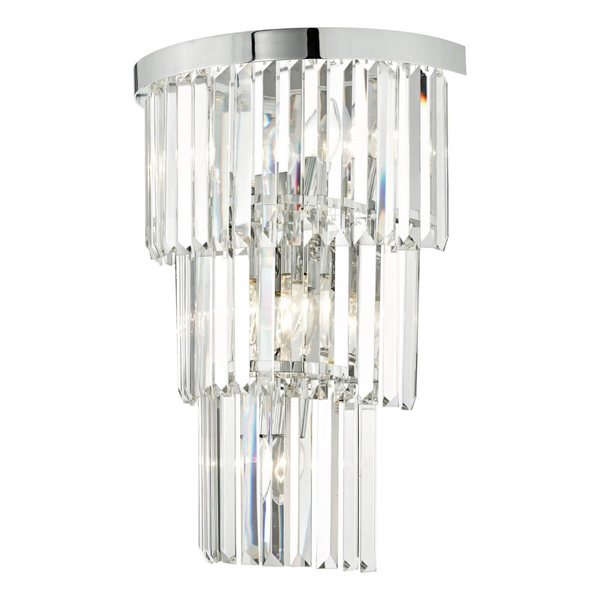 Kryształowa lampa przysufitowa Angel ANG3008 Dar Lighting przezroczysta chrom